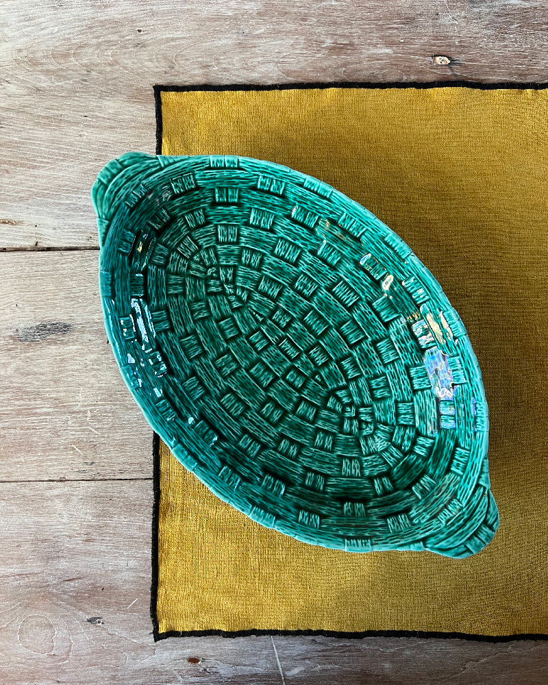 Panière à fruit porcelaine de Sarreguemines