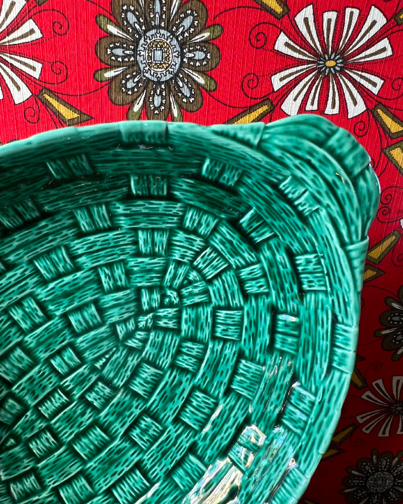 Panière à fruit porcelaine de Sarreguemines