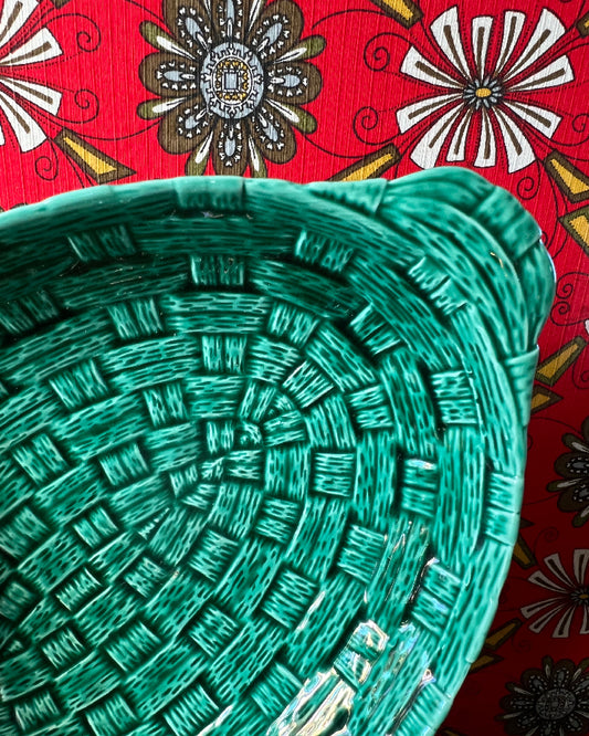 Panière à fruit porcelaine de Sarreguemines